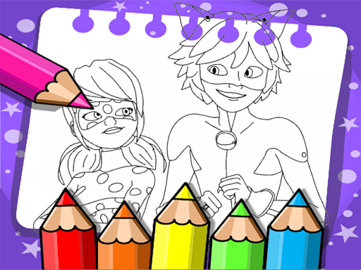 Miraculous Ladybug Coloring Book - free online Browser game
