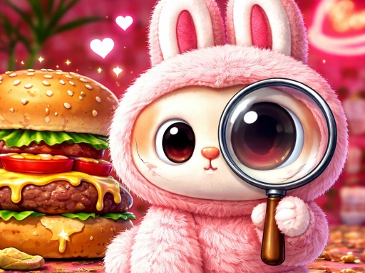 Labubu Hidden Burger - free online Browser game
