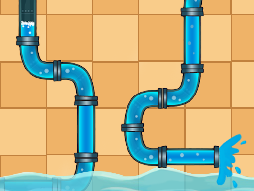 Home Pipe Water Puzzle - free online Browser game