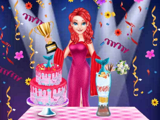 Mermaid Cake Cooking Design - free online Browser game