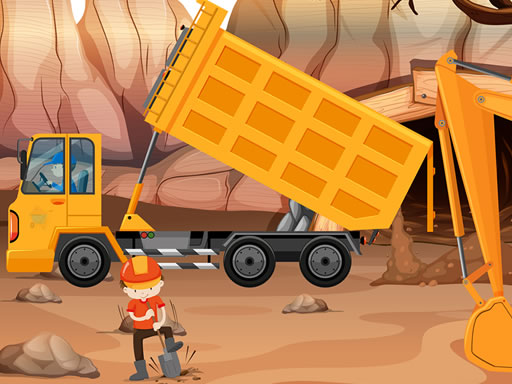 Dump Trucks Hidden Objects - free online Browser game