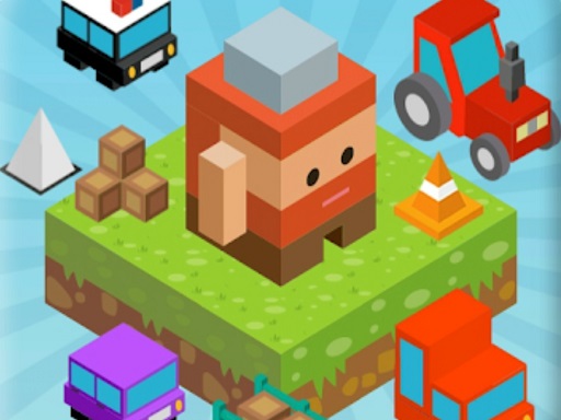 Blocky Fun Roads - free online Browser game