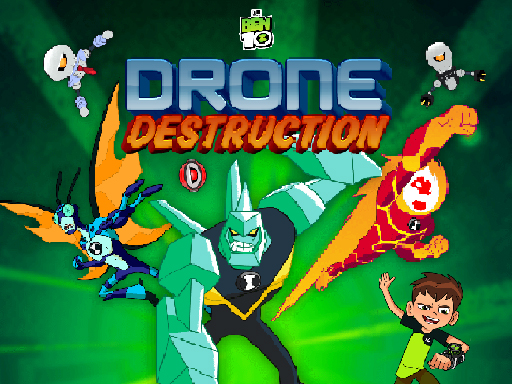 Ben 10 Drone Destruction - free online Browser game