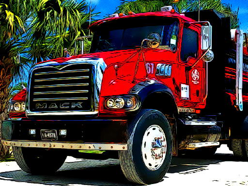 American Trucks Jigsaw - free online Browser game