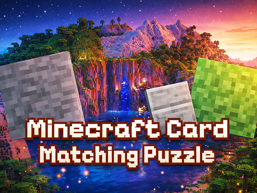 Minecraft Card Matching Puzzle - free online Browser game