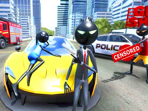 Amazing Crime Strange Stickman Rope Vice Vegas - free online Browser game
