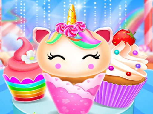 Unicorn Mermaid Cupcake Cooking Design - free online Browser game
