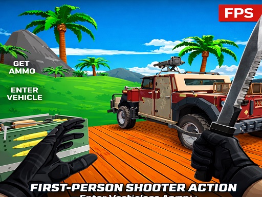 Blocky Zombie Shooting - free online Browser game