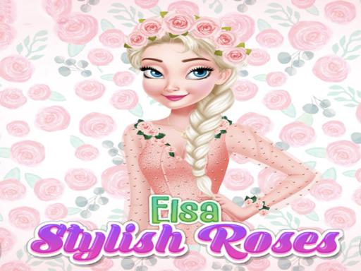 Elsa Frozen Stylish Roses - free online Browser game