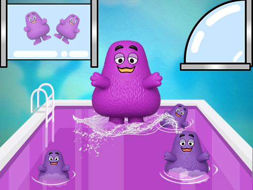 Grimace Shake Slide - free online Browser game