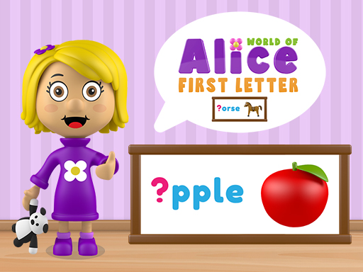 World of Alice First Letter - free online Browser game