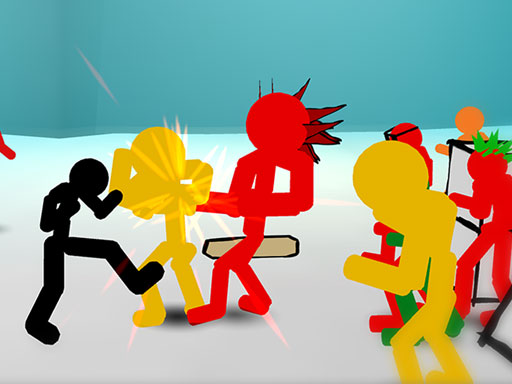 Stickman Street Fighting - free online Browser game