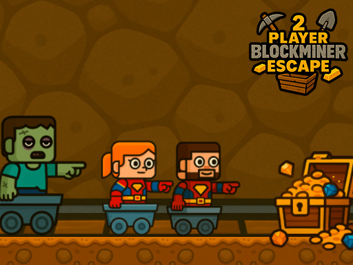 2 Player BlockMiner Escape - free online Browser game