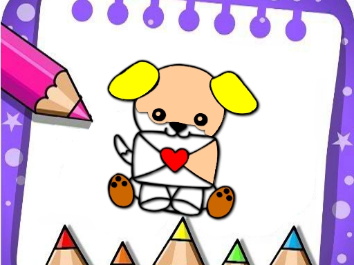 Easy Coloring Valentine - free online Browser game