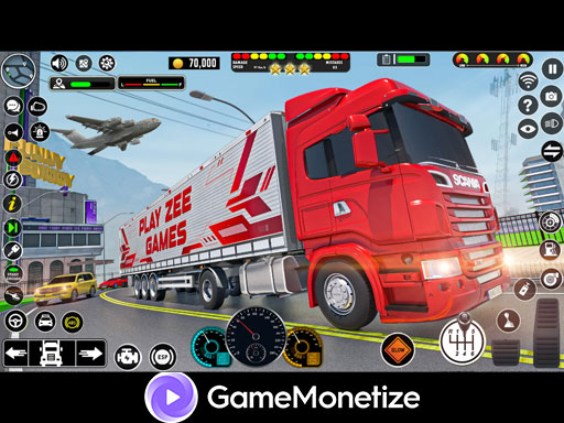 Crazy car transport truck - free online Browser game