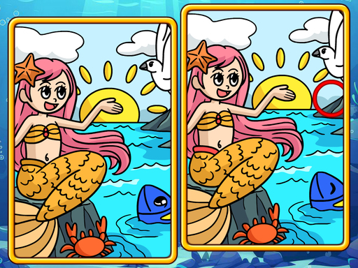 Mermaids: Spot The Differences - free online Browser game