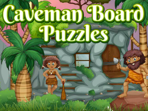 Caveman Board Puzzles - free online Browser game