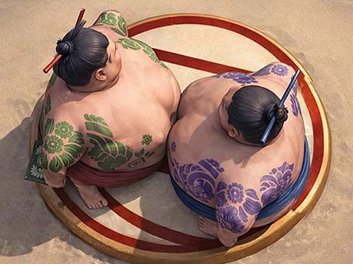 Sumo Wrestling Battle - free online Browser game