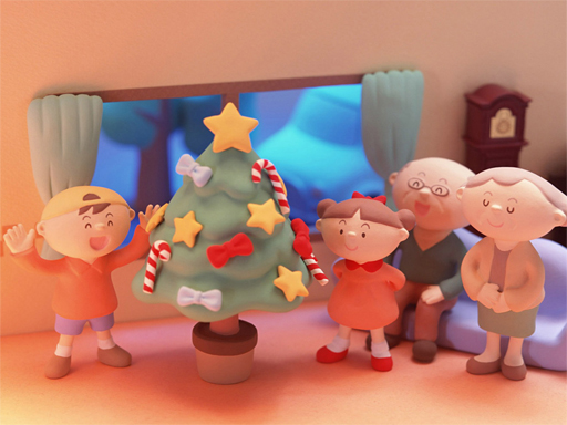 Christmas Clay Doll Slide - free online Browser game