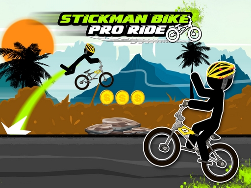 Stickman Bike : Pro Ride - free online Browser game