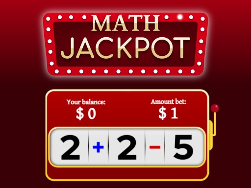 Math Jackpot - free online Browser game