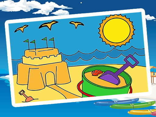 Summer Coloring Pages - free online Browser game