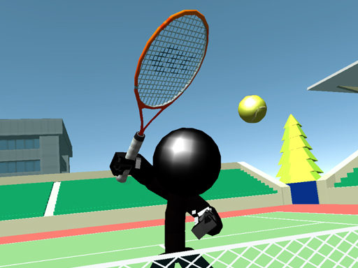 Stickman Tennis 3D - free online Browser game
