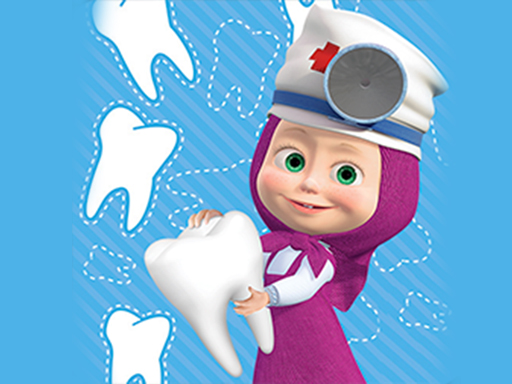 Masha Happy Dentist 2 - free online Browser game