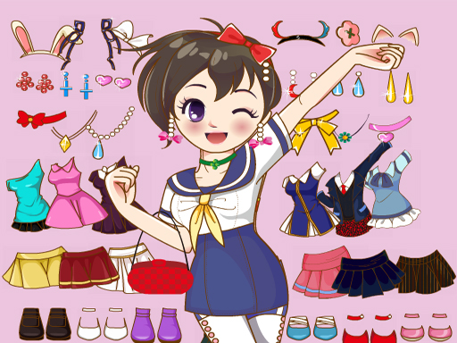 Anime Dress Up Mania - free online Browser game