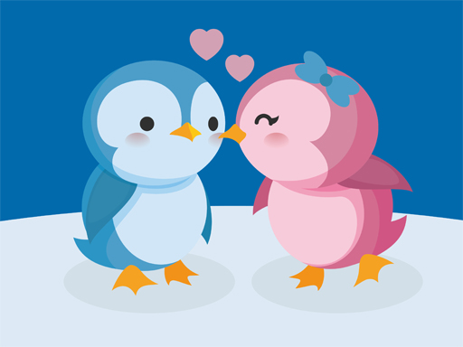 Cute Penguin Puzzle - free online Browser game