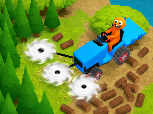 Crazy Lumberjack: Cut Them All - free online Browser game