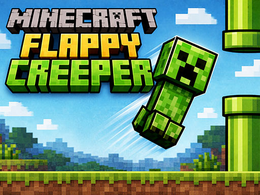 Minecraft Flappy Creeper - free online Browser game