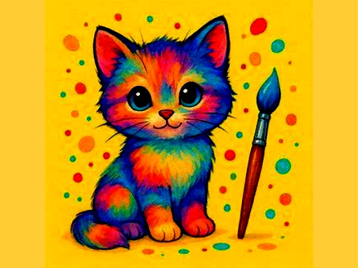 BTS Cute Kitty Coloring - free online Browser game