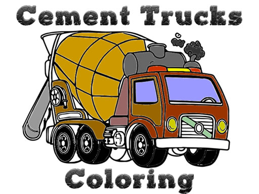 Cement Trucks Coloring - free online Browser game