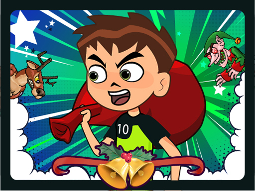 Ben 10 Christmas Run - free online Browser game
