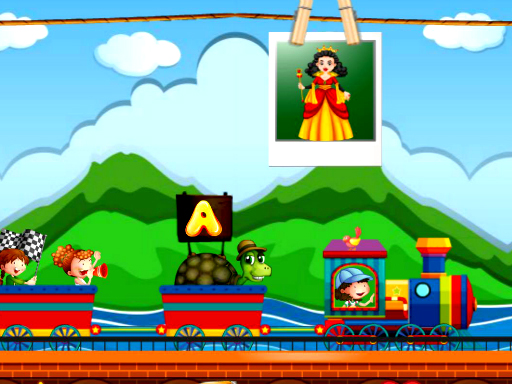 Alphabetic Train - free online Browser game