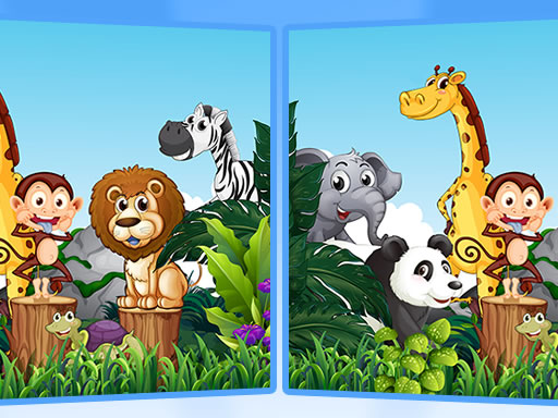 Find Seven Differences - Animals - free online Browser game