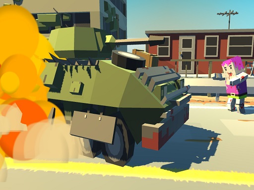 Tank Smash Zombie Highway - free online Browser game