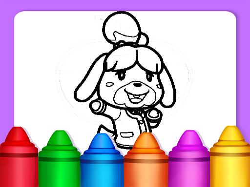 Animal Crossing Coloring Pages - free online Browser game