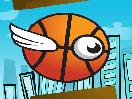 Crazy Flying Basketball - free online Browser game