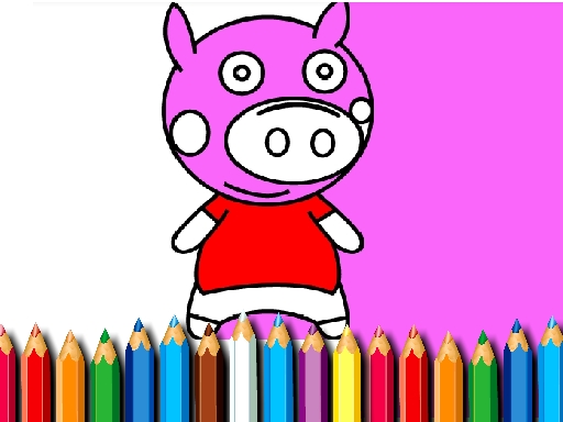 BTS Pig Coloring Game - free online Browser game