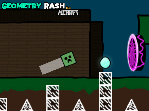 Geometry Rash But MCraft - free online Browser game