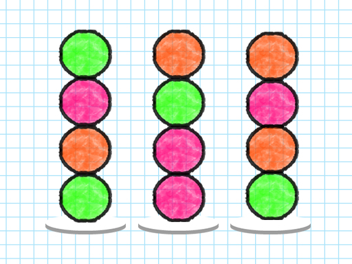 Ball Sort Paper Note - free online Browser game