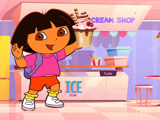 Ice Cream Maker With Dora - free online Browser game