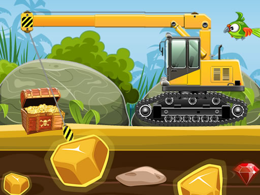 Gold Truck Crane - free online Browser game