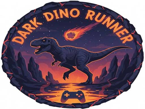 Dark Dino Runner - free online Browser game