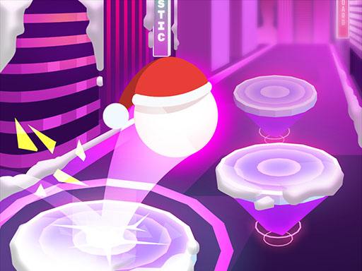 Hop Ball 3D: Dancing Ball on Marshmello Tiles Road - free online Browser game
