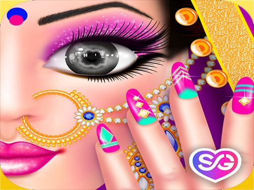 Gopi Doll - Fashion Nail Art Salon - free online Browser game