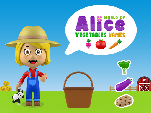 World of Alice Vegetables Names - free online Browser game