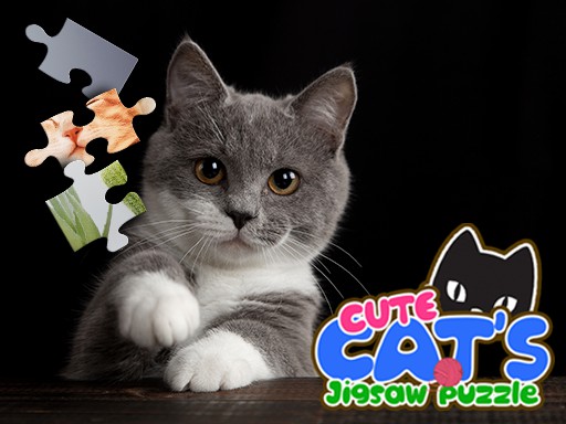 CUTE CATS JIGSAW PUZZLE - free online Browser game